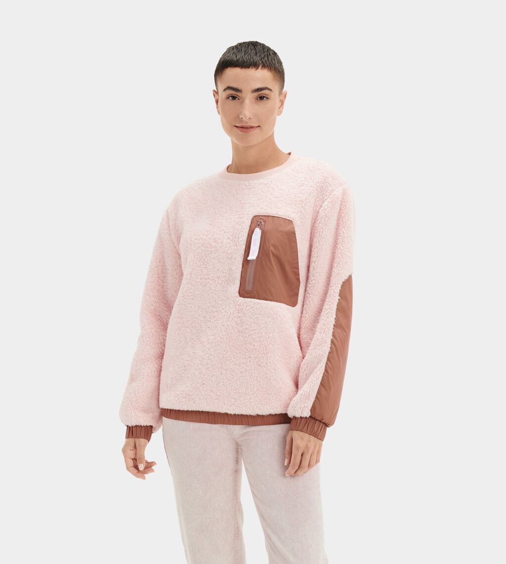 Ugg Pullover Canada - Ugg Women's Niko Sherpa Crewneck Pink